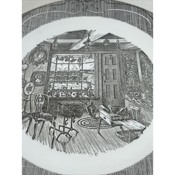 Vintage Royal China The Old Curiosity Shop Chop Plate Large Serving Platter 12" - Picture 3 of 7